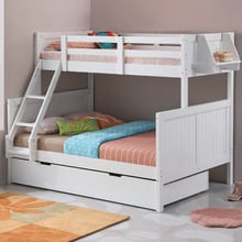 Springfield Single Over Double Convertible Bunk Bed with Hanging Shelf